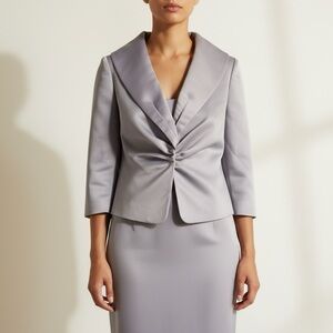 The Look Randolph Duke Women's Blazer 14 Pastel Lilac Fitted Jacket Retro